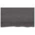 Tablero mesa madera roble tratada gris oscuro 100x60x(2-6)