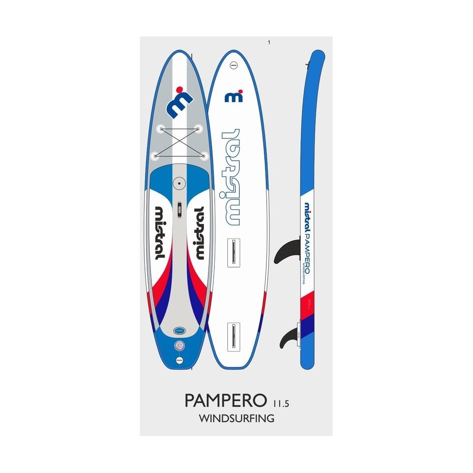 Tabla De Paddle Surf Hinchable Pampero 11'5"