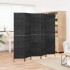 Biombo de 5 paneles jacinto de agua negro 205x180