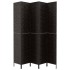 Biombo de 5 paneles jacinto de agua negro 205x180