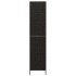 Biombo de 5 paneles jacinto de agua negro 205x180