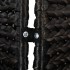 Biombo de 5 paneles jacinto de agua negro 205x180