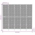 Biombo de 5 paneles jacinto de agua negro 205x180