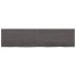 Encimera de baño madera tratada marrón oscuro 160x40x(2-4)