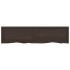 Encimera de baño madera tratada marrón oscuro 160x40x(2-4)