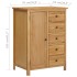 Armario de madera maciza de roble 76x52x105