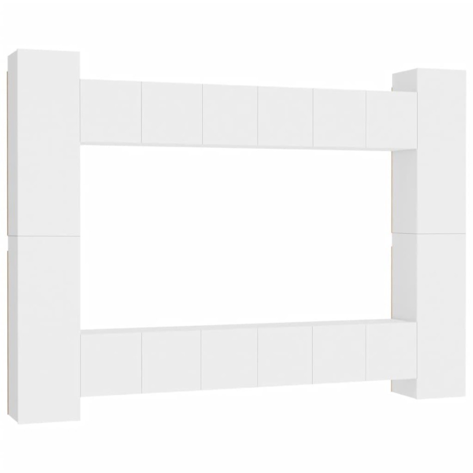 Juego de mueble para TV de 10 piezas aglomerado