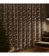 Cortina de luces LED 3x3m 300 LED blanco cálido 8 funciones