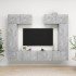 Set muebles de salón TV 6 pzas madera ingeniería gris