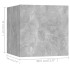 Set de muebles de salón 7 pzas madera ingeniería gris