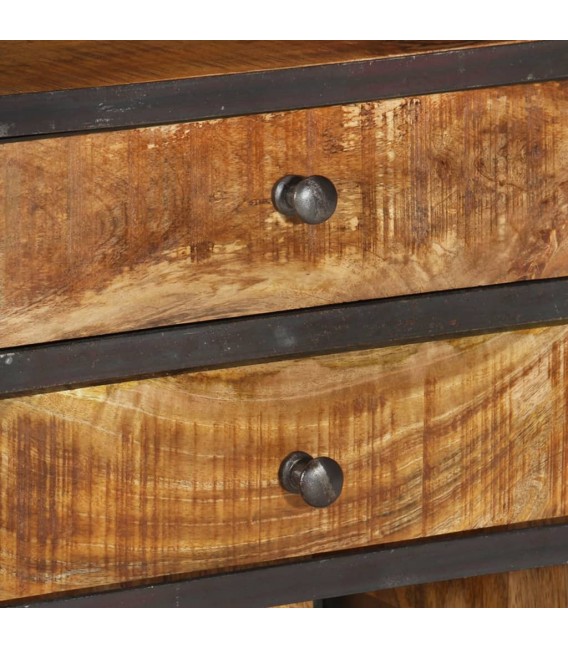 Aparador alto de madera maciza de mango 40x30x126 cm