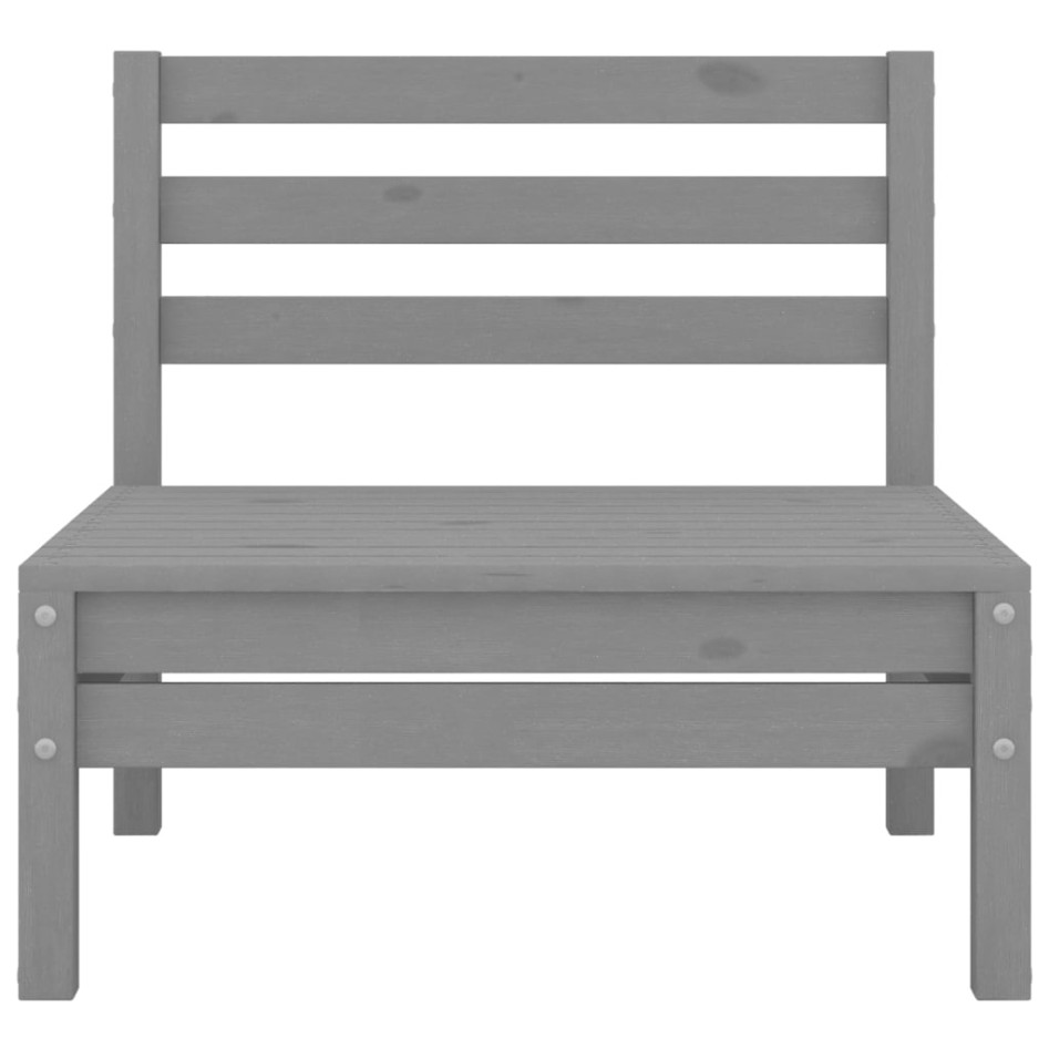 Juego de muebles de jardín 4 piezas madera maciza de pino