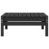 Juego de muebles de jardín 6 piezas negro madera maciza de