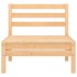 Juego de muebles de jardín 6 piezas madera maciza de