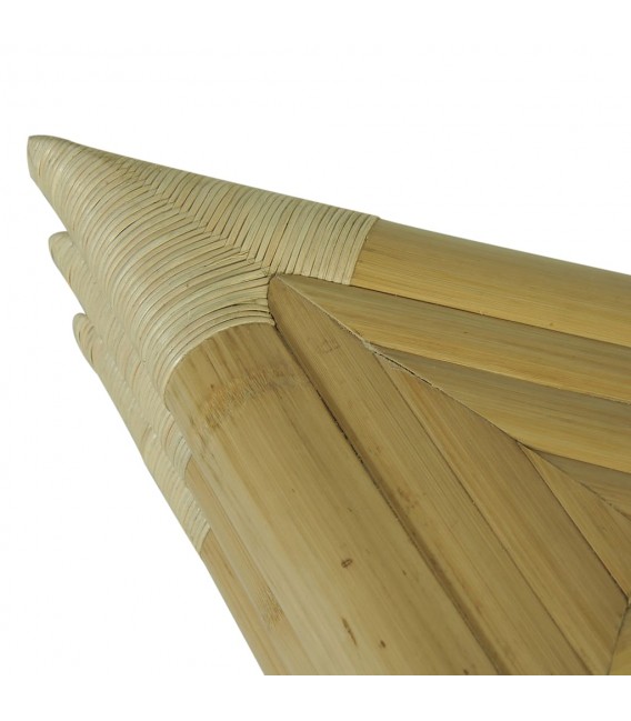 Mesitas de noche de bambú natural, 2 unidades