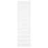 Mueble zapatero de madera contrachapada blanco 54x34x183