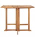Mesa de comedor plegable para jardín madera de teca 90x90x75 cm