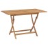 Mesa plegable de jardín madera maciza de teca 120x70x75