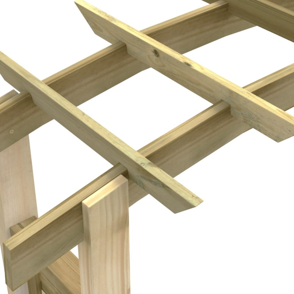 Arco con enrejado de madera 150x60x210