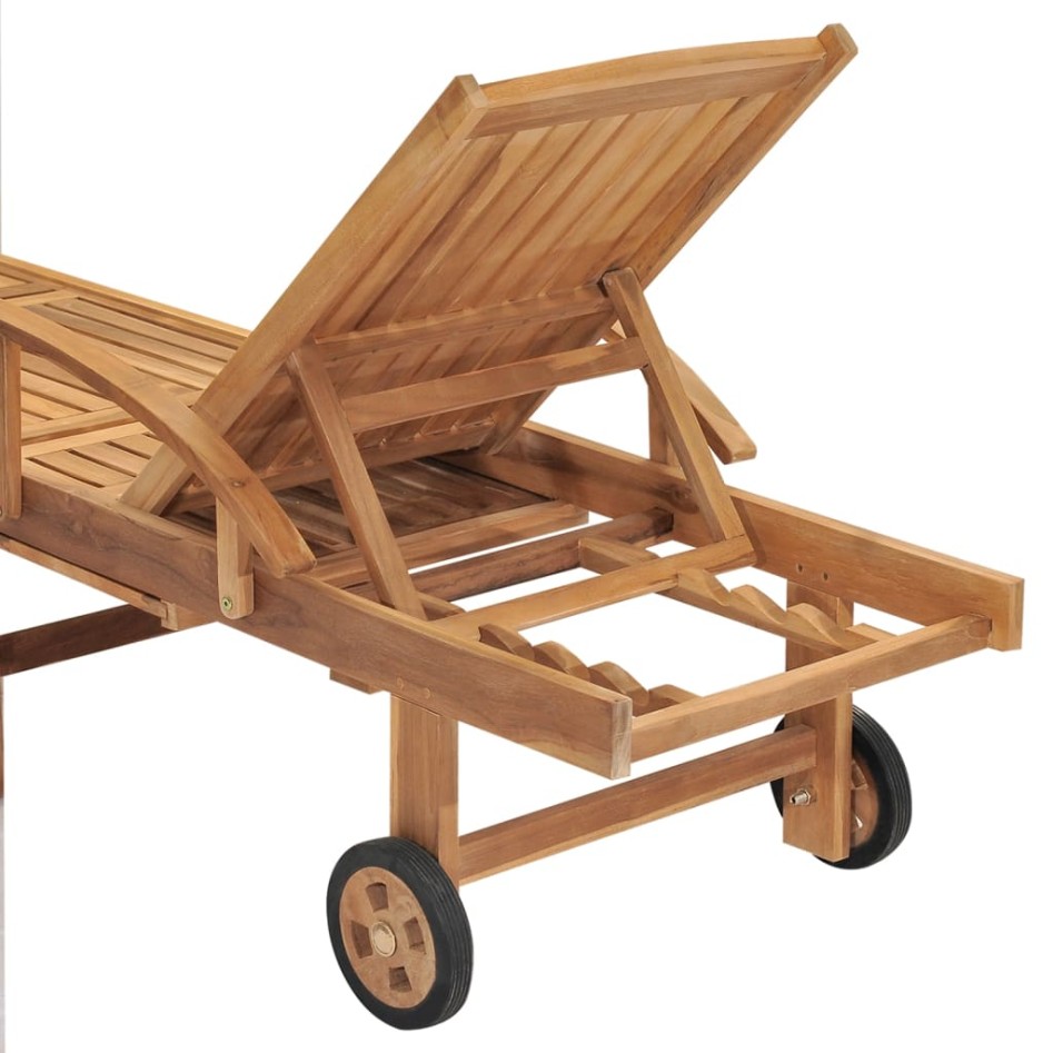 Tumbona de madera maciza de