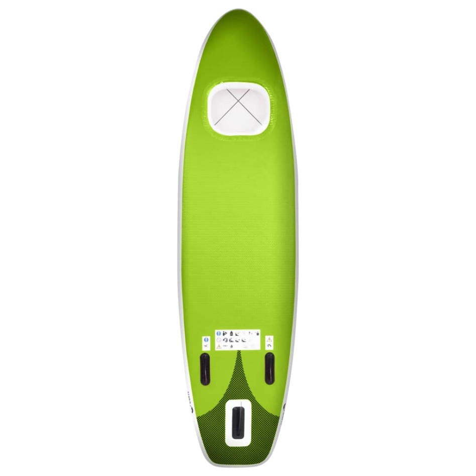 Set de tabla de paddle surf hinchable verde 330x76x10