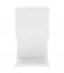 Mesita de noche aglomerado blanco 50x30x51,5 cm