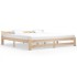 Estructura de cama madera maciza de pino 200x200