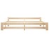 Estructura de cama madera maciza de pino 200x200