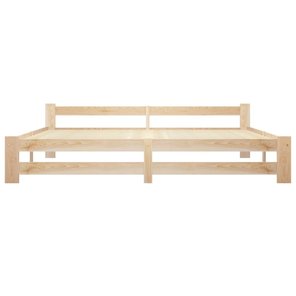 Estructura de cama madera maciza de pino 200x200
