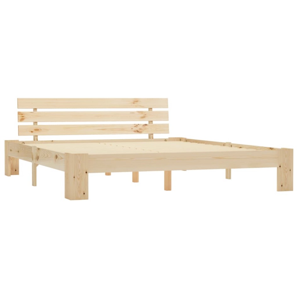 Estructura de cama de madera maciza de pino 180x200