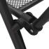 Sillas plegables de malla de acero 4 unidades gris