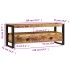 Mueble para TV madera maciza de mango 120x35x45