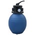Filtro de arena piscina con válvula de 4 posiciones azul 300