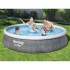 Bestway Juego de piscina inflable Fast Set con bomba 396x84