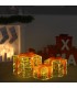 Caja decorativa de regalo Navidad acrílico 3 pzas blanco cálido