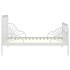 Estructura de cama extensible metal blanca 80x130/200