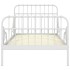 Estructura de cama extensible metal blanca 80x130/200