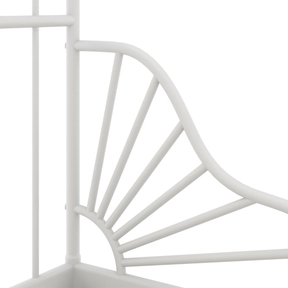 Estructura de cama extensible metal blanca 80x130/200