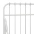 Estructura de cama extensible metal blanca 80x130/200