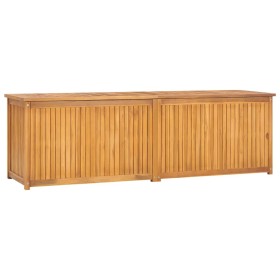 Baúl de jardín madera maciza de teca 175x50x55