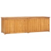 Baúl de jardín madera maciza de teca 175x50x55 cm