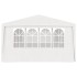 Carpa profesional para fiestas con paredes blanco 90 g/m² 4x6