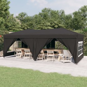 Carpa para fiestas plegable con paredes gris antracita 3x6