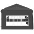 Carpa para fiestas plegable con paredes gris antracita 3x6