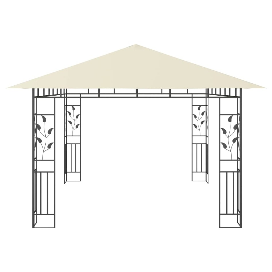 Cenador con mosquitera color crema 4x3x2,73 m 180