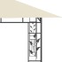 Cenador con mosquitera color crema 4x3x2,73 m 180