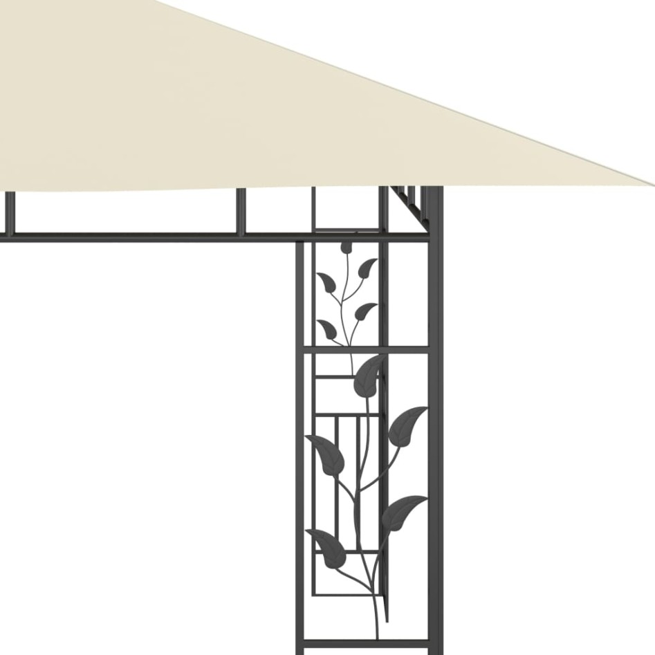 Cenador con mosquitera color crema 4x3x2,73 m 180