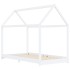 Estructura de cama infantil madera maciza pino blanco 90x200