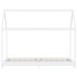 Estructura de cama infantil madera maciza pino blanco 90x200