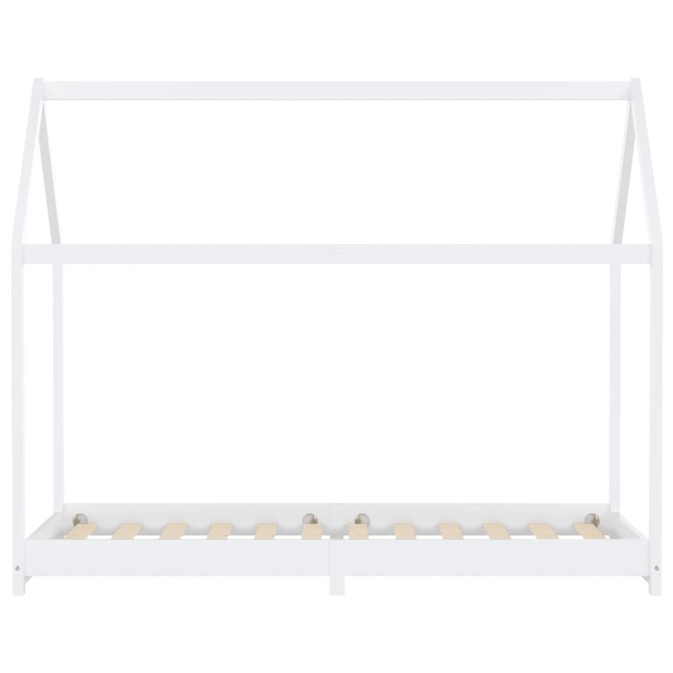 Estructura de cama infantil madera maciza pino blanco 90x200